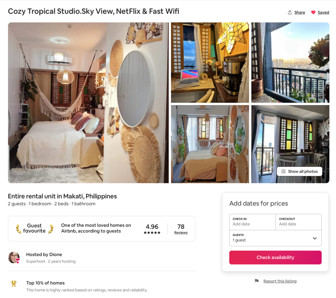 Lates AirBnb Profile